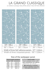 blue water peel and stick wallpaper specifiation