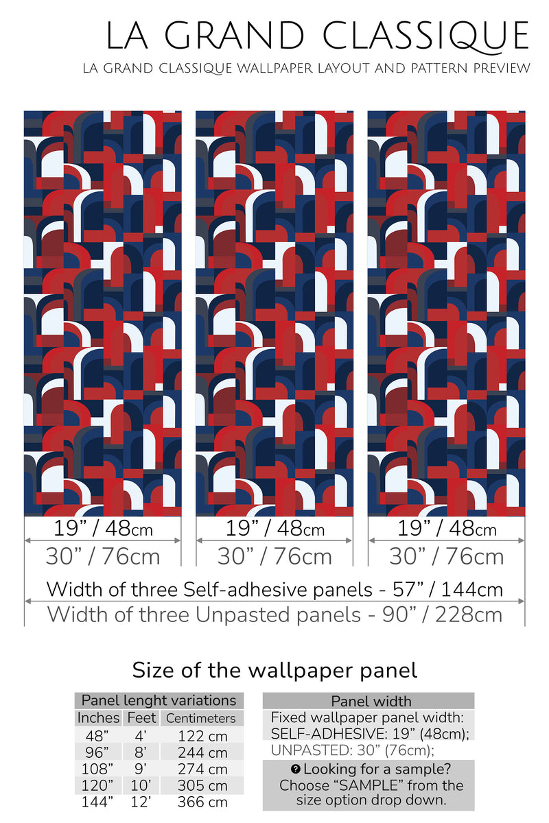 usa 70s retro peel and stick wallpaper specifiation