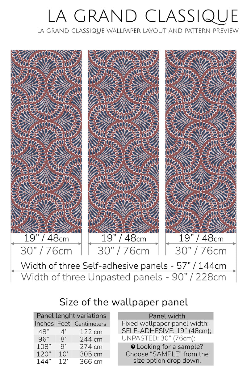 usa paisley peel and stick wallpaper specifiation