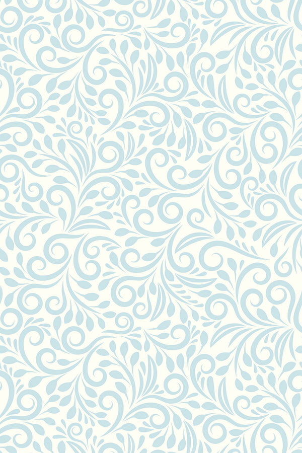 light blue ornament wallpaper pattern repeat