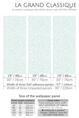 light blue ornament peel and stick wallpaper specifiation