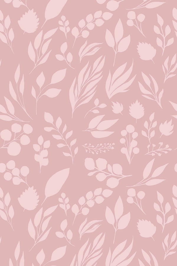 pink leaves wallpaper pattern repeat