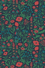 whimsical meadow wallpaper pattern repeat