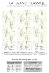 minimal wildflowers peel and stick wallpaper specifiation