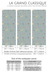 colorful wildflowers peel and stick wallpaper specifiation