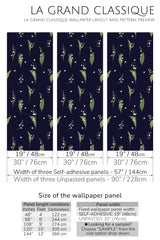 bold snowdrops peel and stick wallpaper specifiation