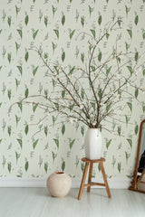 decorative plant vase wooden stool living room minimal snow lilies decor
