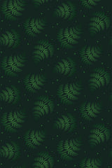 dark green ferns wallpaper pattern repeat