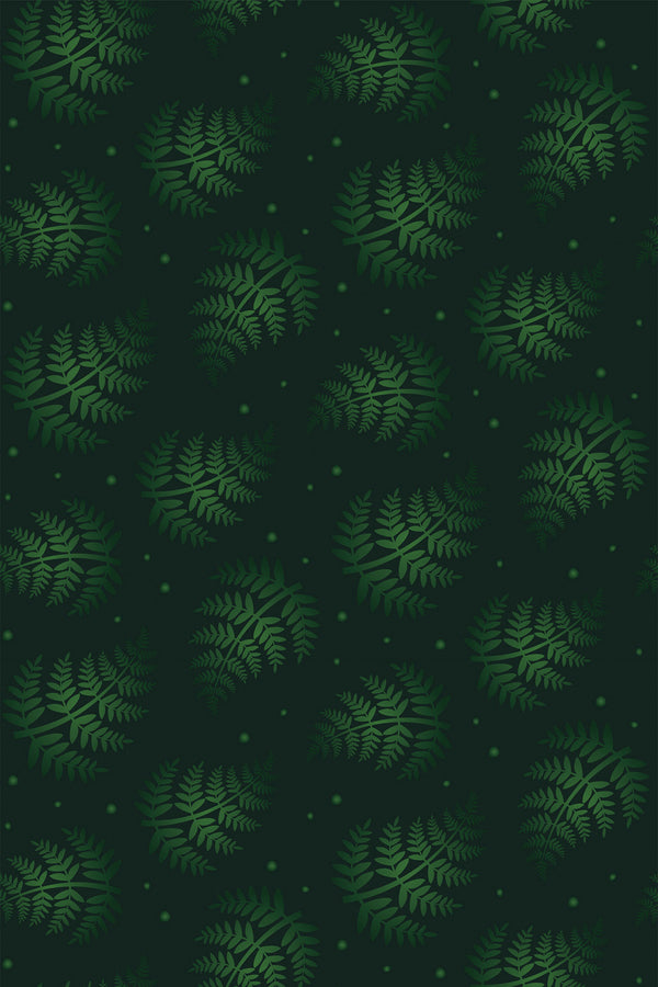 dark green ferns wallpaper pattern repeat