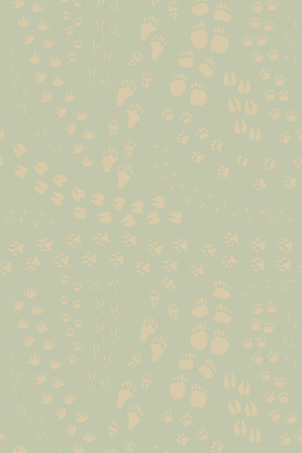 animal footprints wallpaper pattern repeat