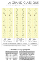 geometric flower line peel and stick wallpaper specifiation