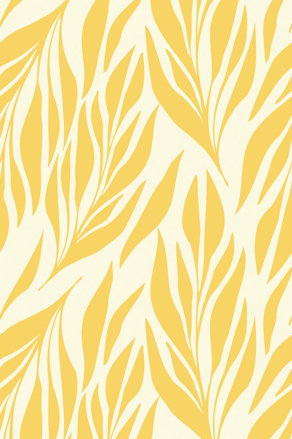 yellow leaves wallpaper pattern repeat