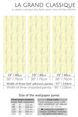 yellow lavander field peel and stick wallpaper specifiation