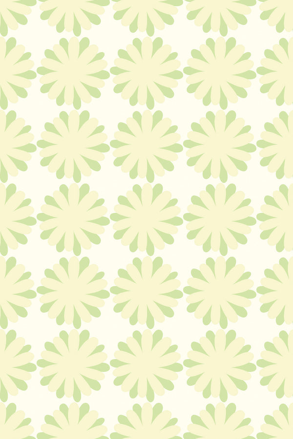 flower circles wallpaper pattern repeat