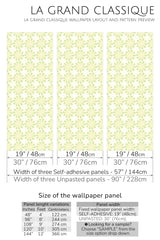 flower circles peel and stick wallpaper specifiation