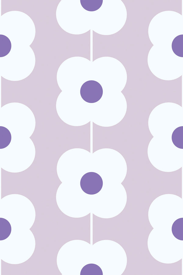 Pruple retro flower