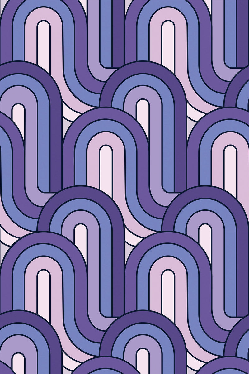 purple retro wallpaper pattern repeat