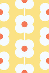 yellow floral line wallpaper pattern repeat