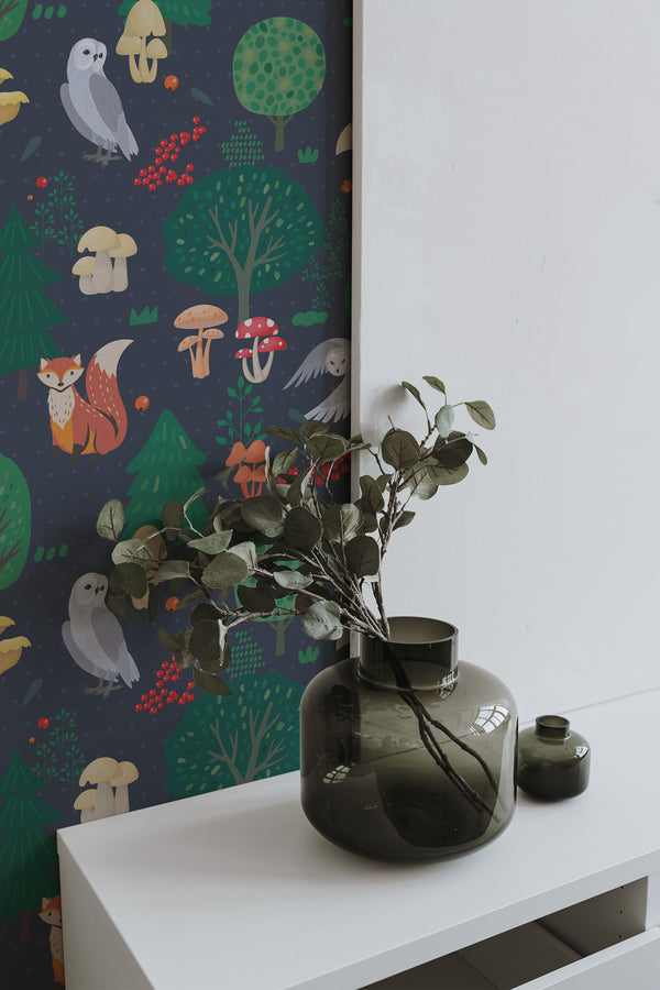 home decor plant decorative vase living room folklore forest pattern