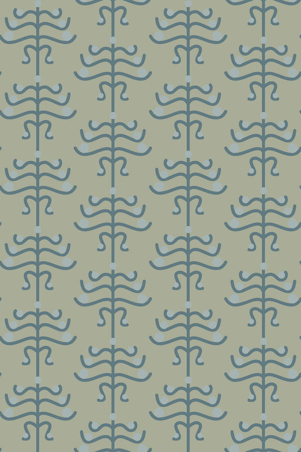 Geometric floral art deco