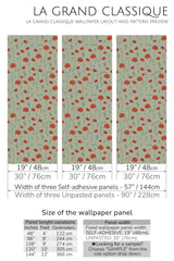 poppy meadow peel and stick wallpaper specifiation