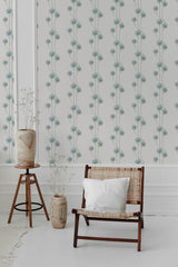 modern living room rattan chair decorative vase dandelion stripes pattern