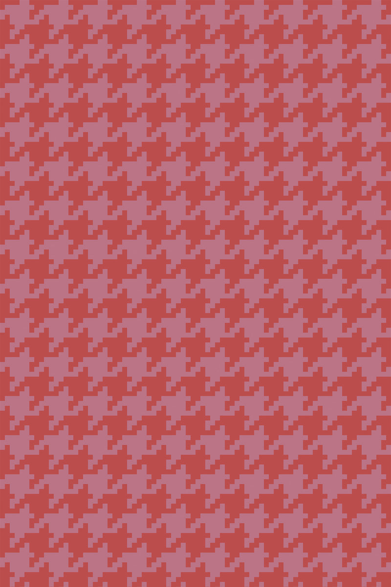 red houndstooth wallpaper pattern repeat