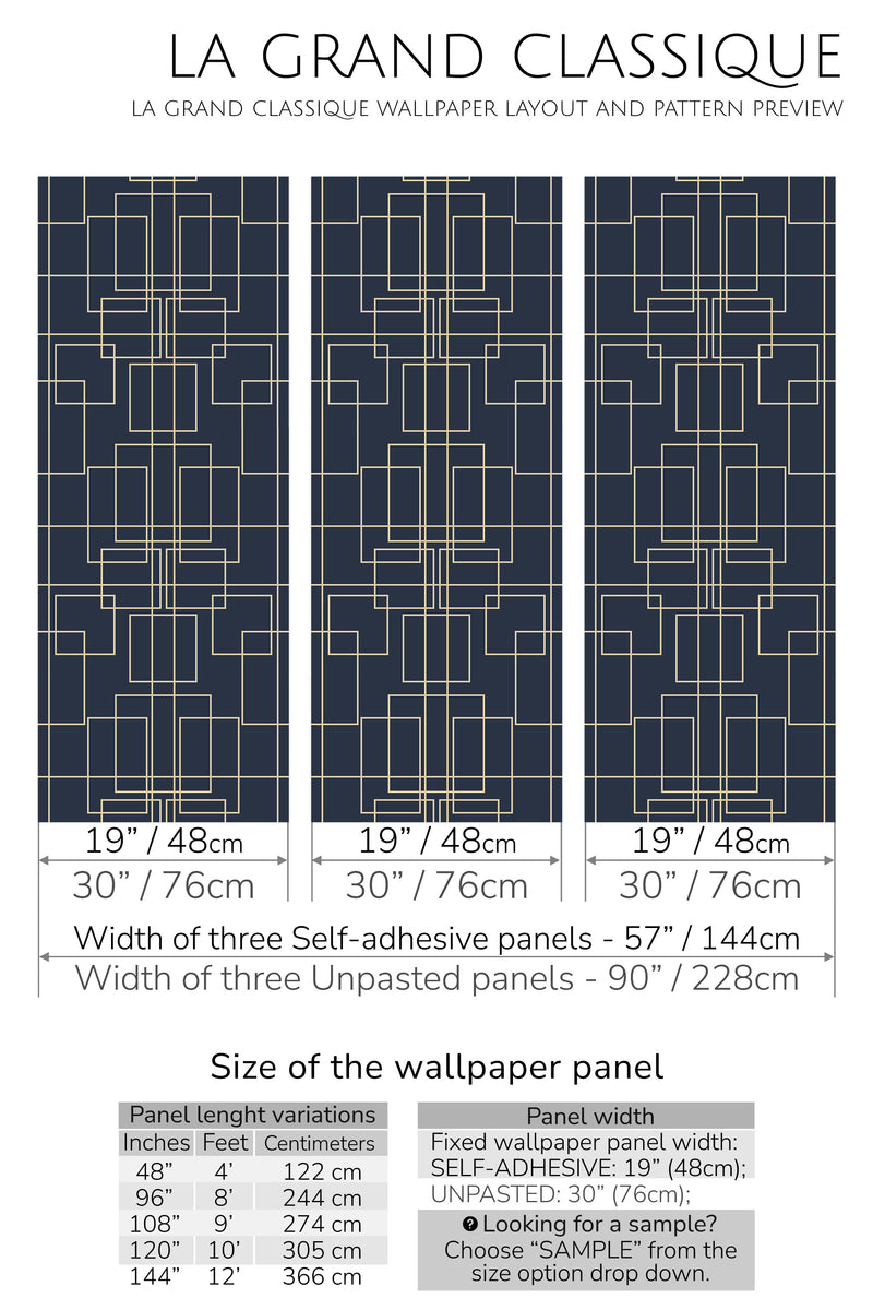 the great gatsby geometric peel and stick wallpaper specifiation