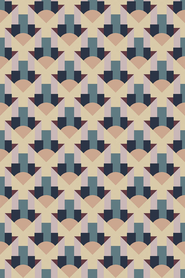autumn geometry wallpaper pattern repeat