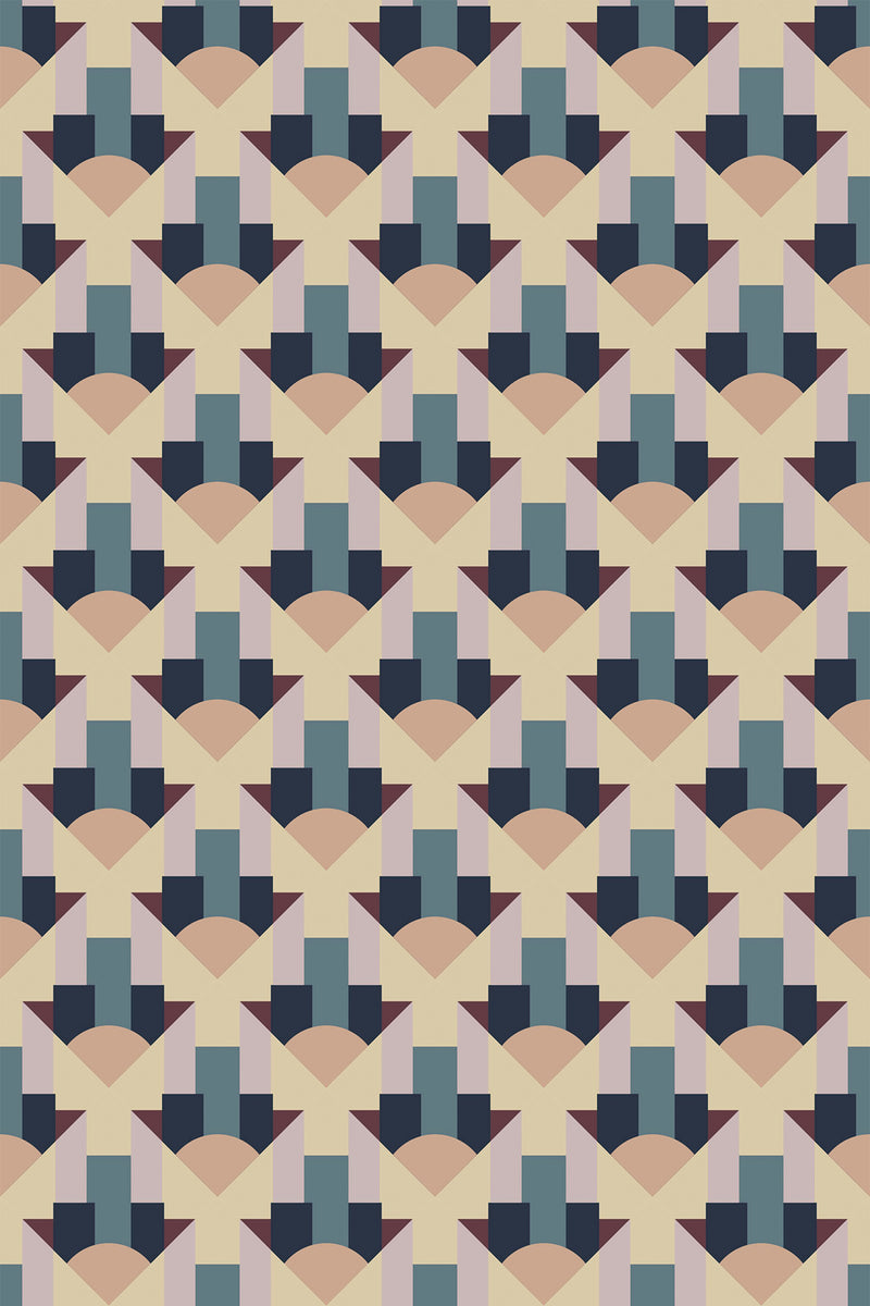autumn geometry wallpaper pattern repeat