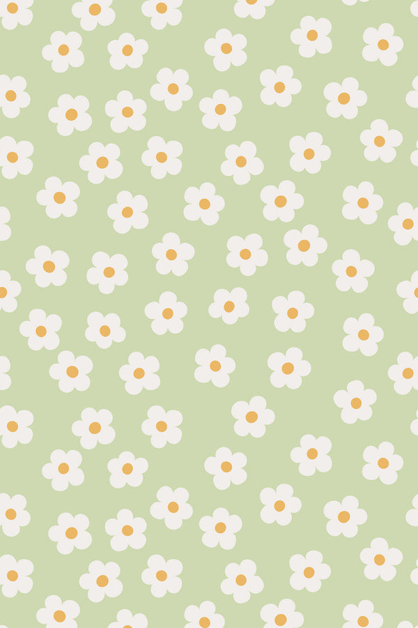small little daisies wallpaper pattern repeat