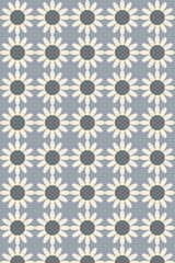 blue seamless flowers wallpaper pattern repeat
