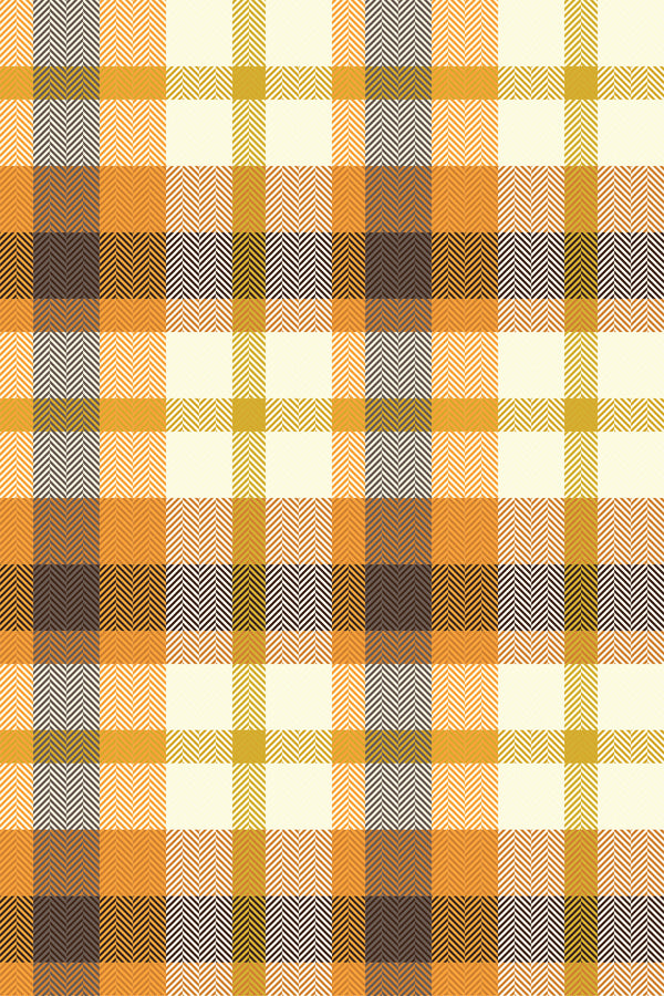 Orange autumn plaid