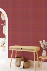 living room home office natural accessories classic red plaid wall decor