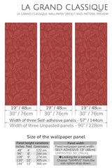 autumn leaves line art peel and stick wallpaper specifiation