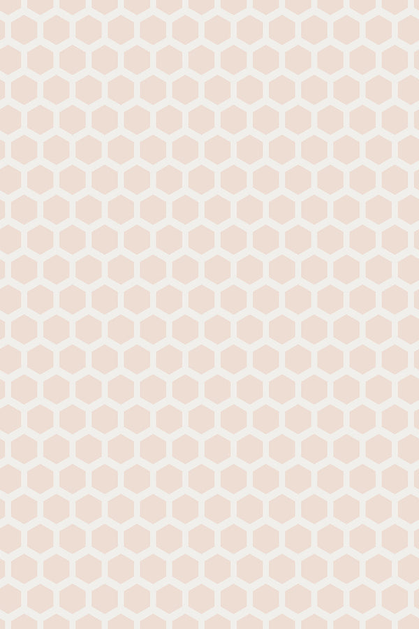 neutral bee cells wallpaper pattern repeat