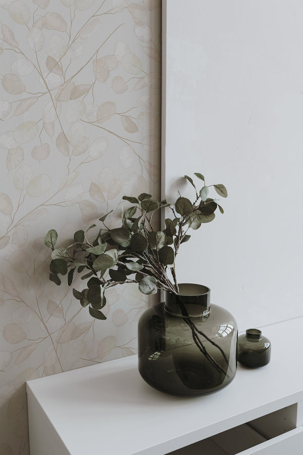 home decor plant decorative vase living room gradient leaves pattern