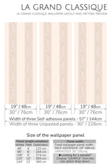 classic neutral stripe peel and stick wallpaper specifiation