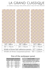 purple mosaic peel and stick wallpaper specifiation