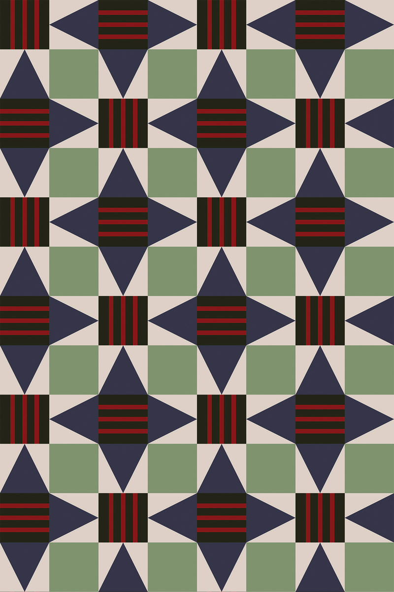 geometrical star tile wallpaper pattern repeat
