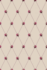 vintage tiny rose wallpaper pattern repeat