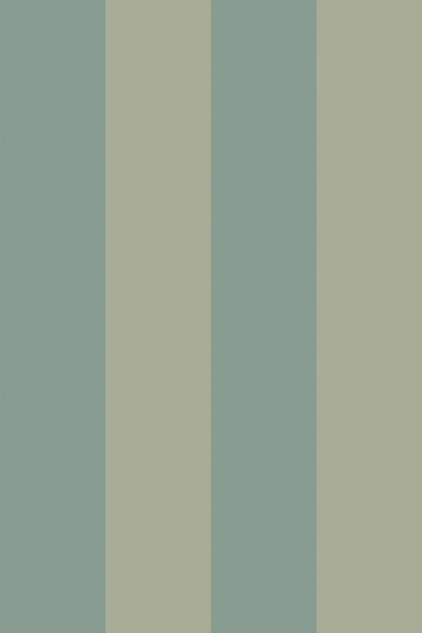 wide green stripe wallpaper pattern repeat