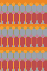 retro bold geometry wallpaper pattern repeat