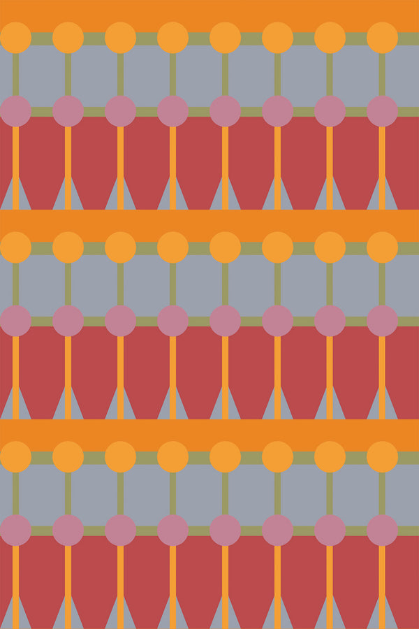 retro bold geometry wallpaper pattern repeat