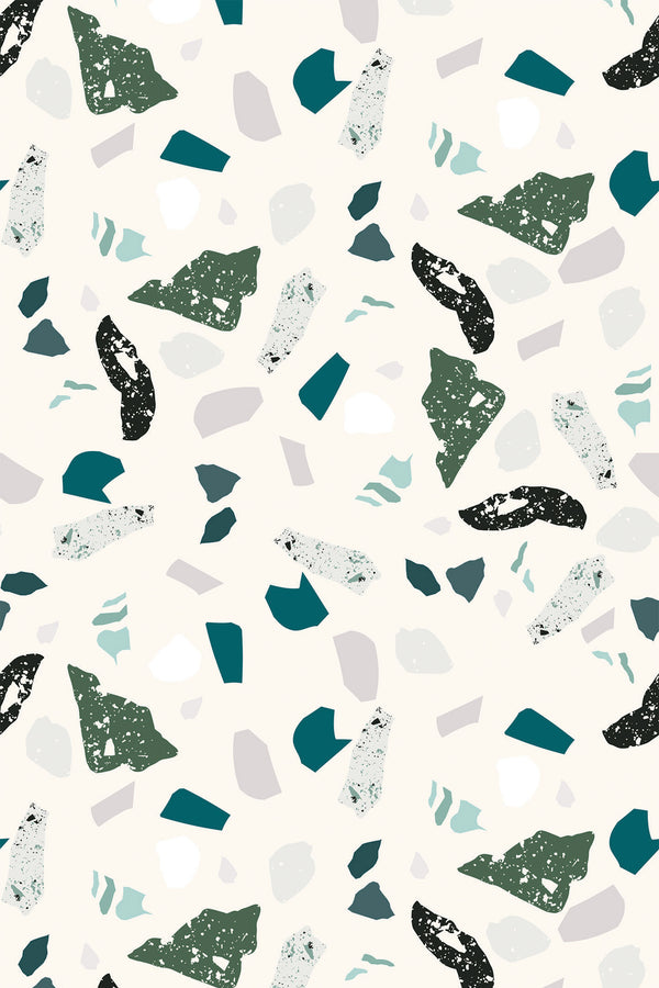 Green terrazzo