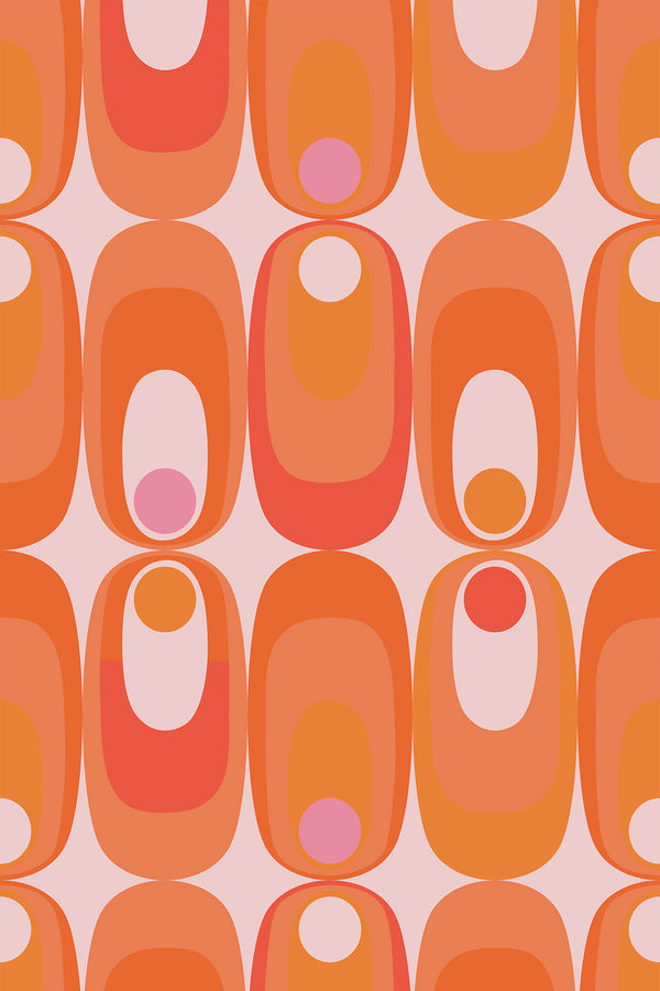 Orange retro circles
