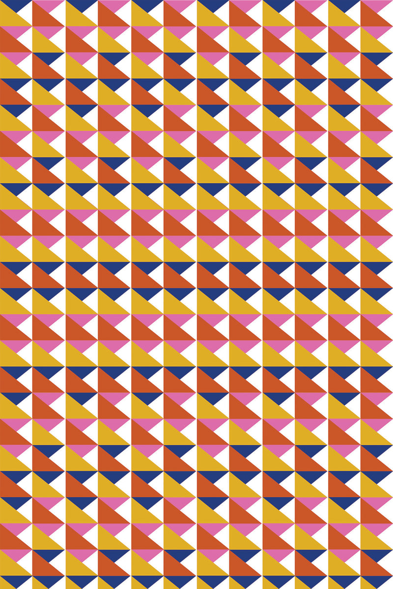 retro triangles wallpaper pattern repeat