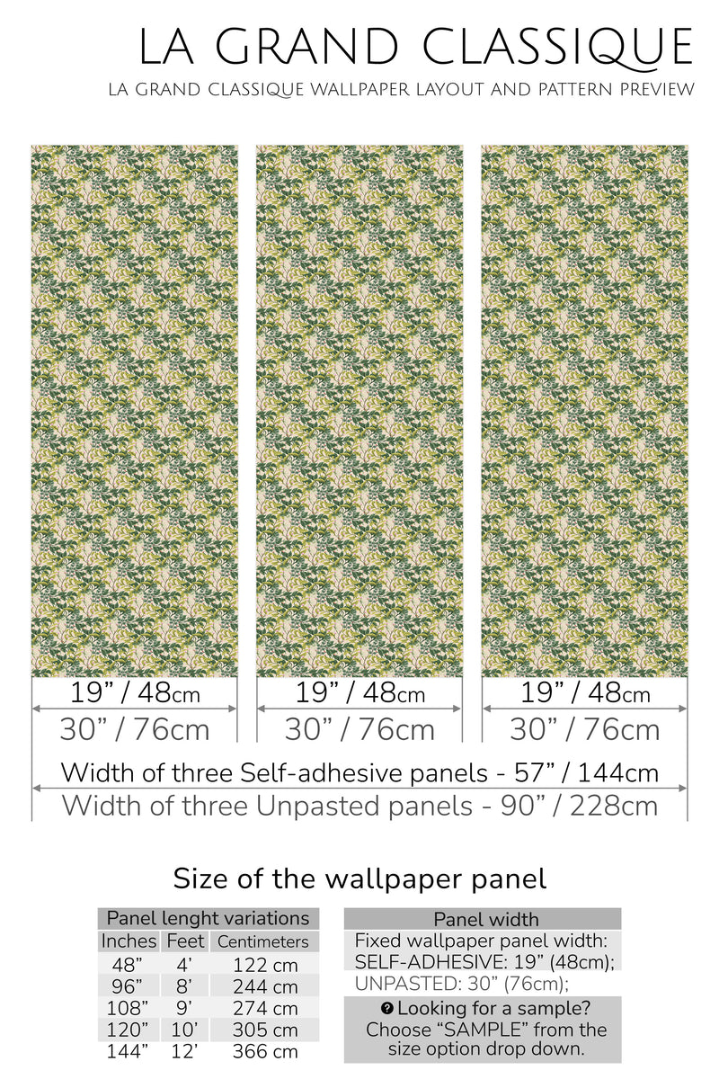 branch pattern peel and stick wallpaper specifiation