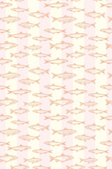 peachy fish wallpaper pattern repeat