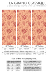 delicate flower peel and stick wallpaper specifiation